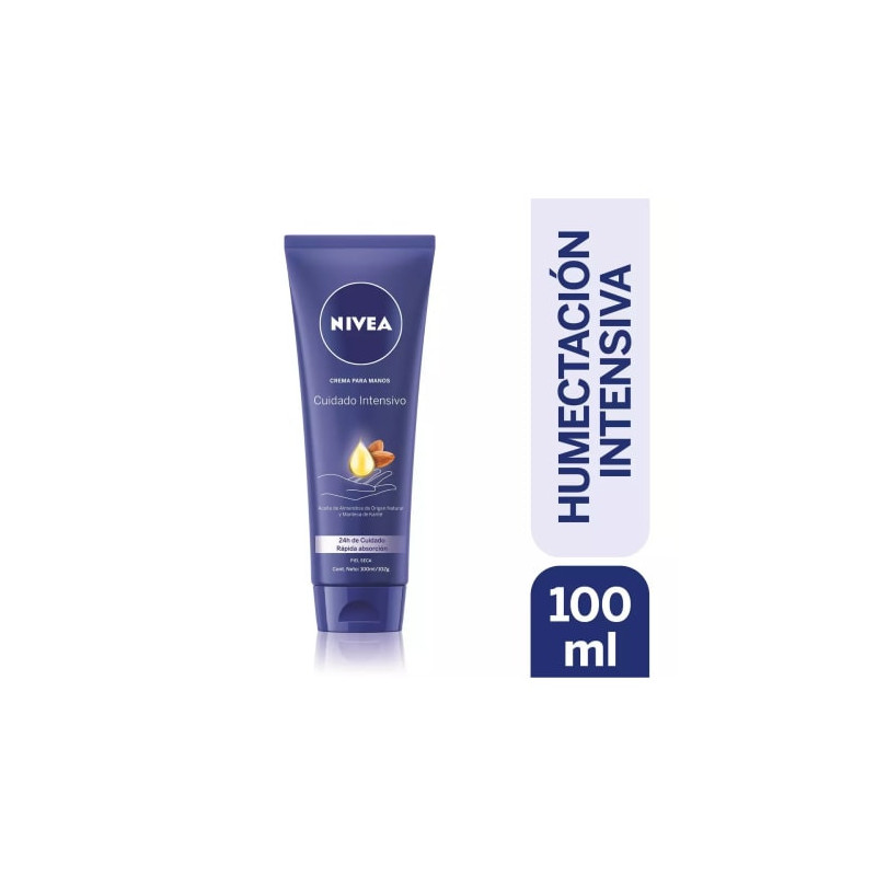 Nivea Crema Para Manos Cuidado Intensivo Piel Seca 100 Ml