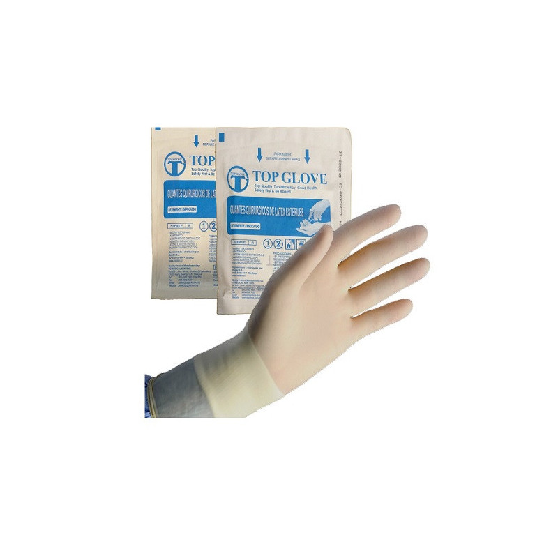 Guante Esteril Top Glove Talla 7.5 1 Par   VENCE 08/2026
