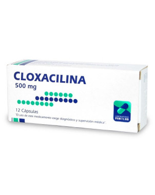 Cloxacilina 500 mg 12 capsulas