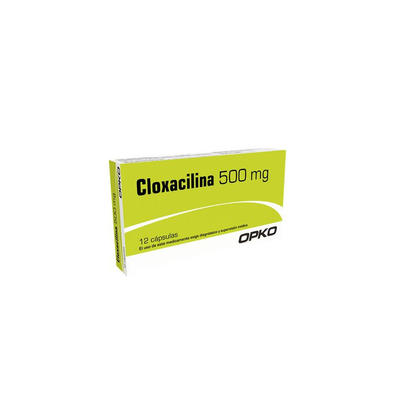 Cloxacilina 500 mg 12 capsulas Opko   VENCE 08/2026   STOCK 1