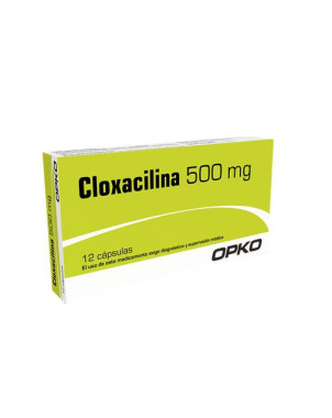 Cloxacilina 500 mg 12 capsulas Opko   VENCE 08/2026   STOCK 1