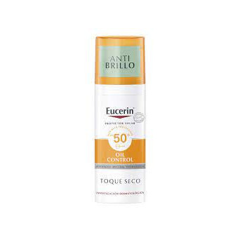 Eucerin Oil Control Sun Gel Cream Anti Brillo Facial Toque Seco Piel Mixta a Grasa 50 ML