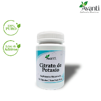 Citrato de Potasio 60 capsulas Avanti