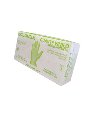 Guante Vinilo Eglovex Talla S 100 Unidades