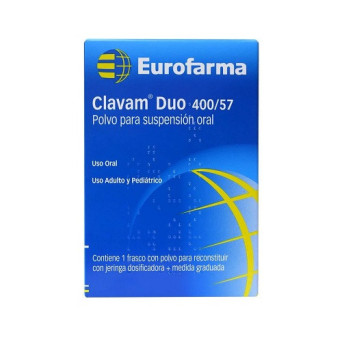 Clavam Duo 400/57 en 5 mL suspension 70 mL