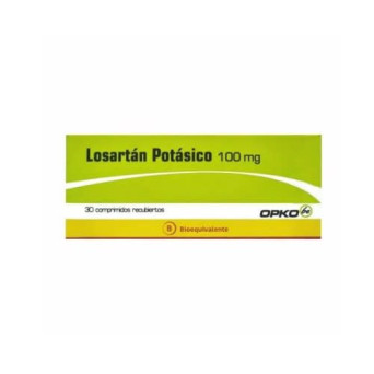 Losartan Potasico 100 Mg 30 Comp. Recubiertos Opko