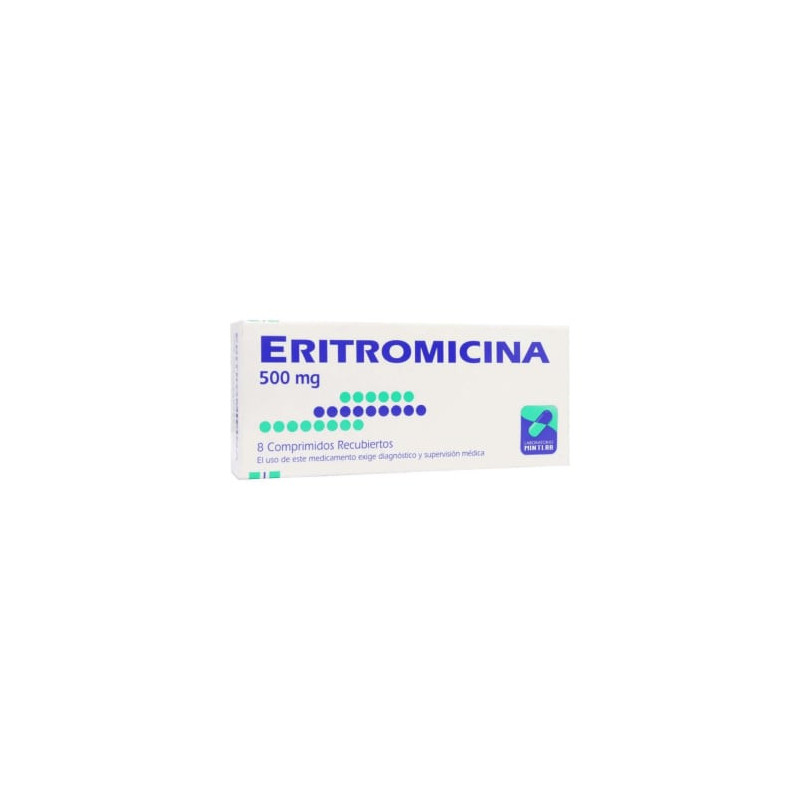 Eritromicina 500 Mg X 8 Comp Mintlab