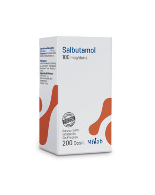 Salbutamol 100mcg/dosis 200 dosis Milab