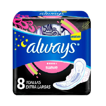 Always Toalla Higienica Nocturna 8 Unid
