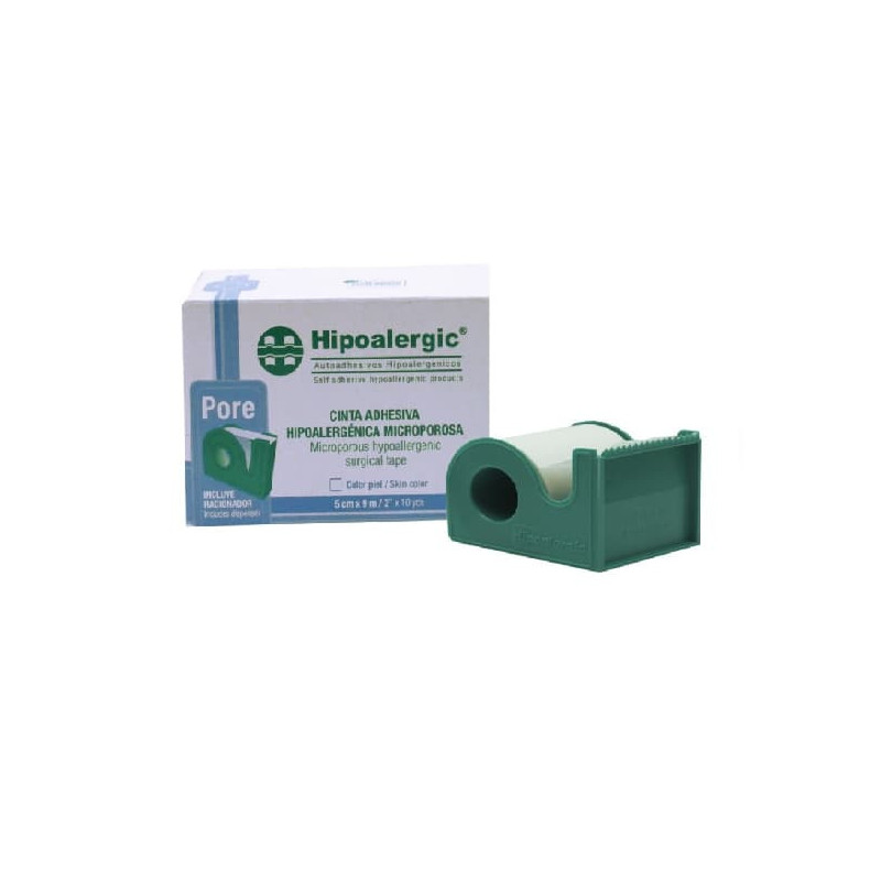 Hipoalergic Cinta Adhesiva Hipoalergenica Microporosa 5cm x 9 m con racionador