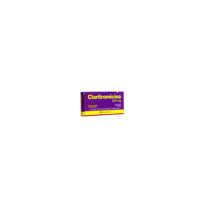 Claritromicina 500 mg 14 Comprimidos