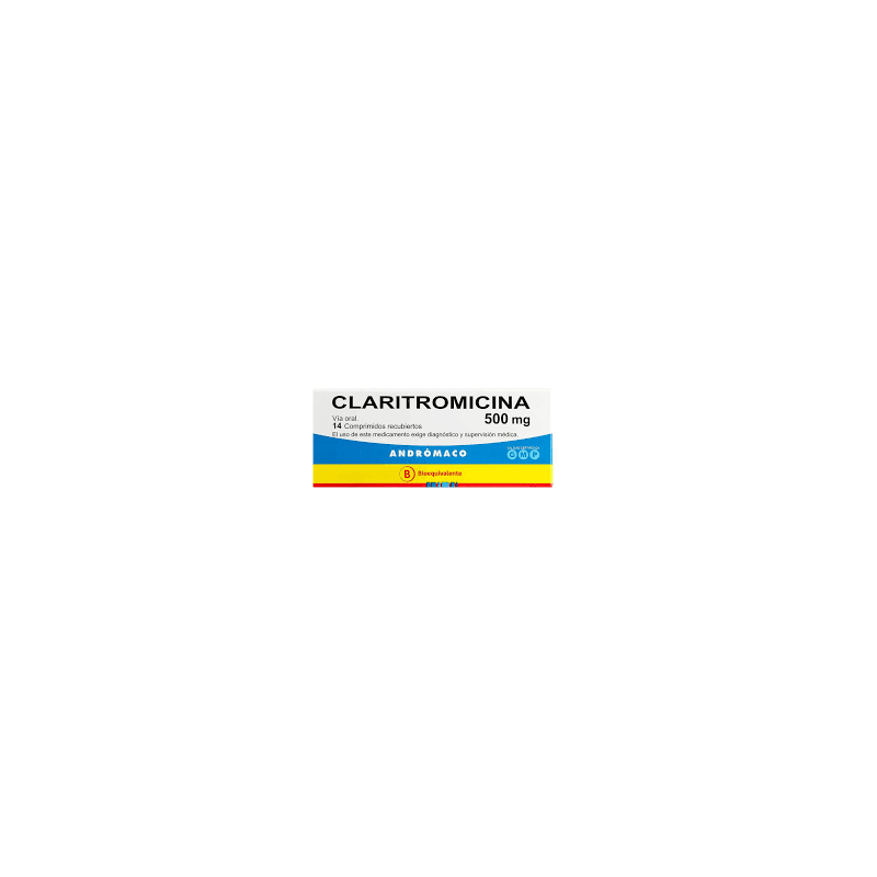 Claritromicina 500 mg 14 Comprimidos Andromaco