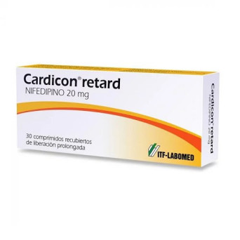 Cardicon Retard 20 mg 30 comprimidos de liberacion prolongada