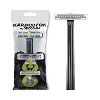 Karbooton (Carbon + Boton) Maquina de Afeitar