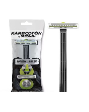 Karbooton (Carbon + Boton) Maquina de Afeitar
