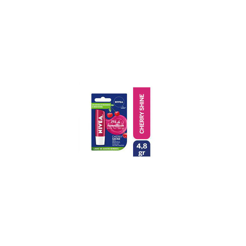 Nivea Lips Protector Labial Cherry Shine 4.8 G