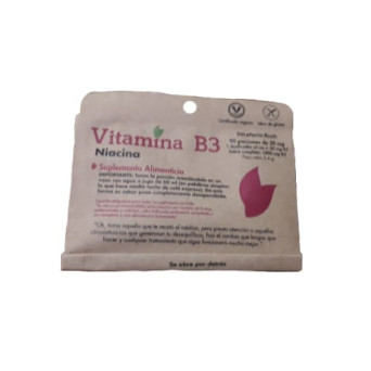 Vitamina B3 Niacina (Niacinamida) 90 porciones Dulzura Natural