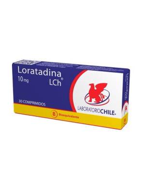 Loratadina 10 mg x 30 comp. Lab. Chile