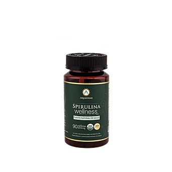 Spirulina Wellness 500 mg 90 tabletas Aquasolar