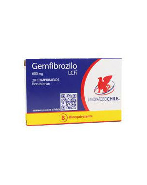 Gemfibrozilo 600 mg 20 comp Lab Chile