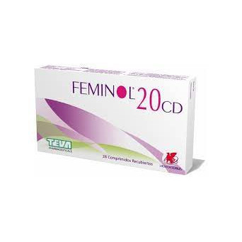 Feminol 20 CD 28 comprimidos     VENCE 09/2026     STOCK 1