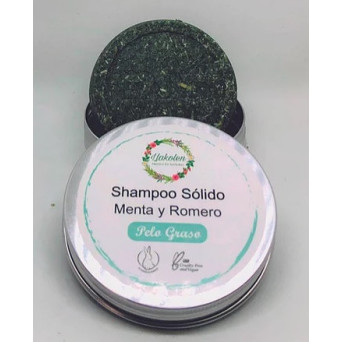 Shampoo Solido Pelo Graso 80 gr Llakolen