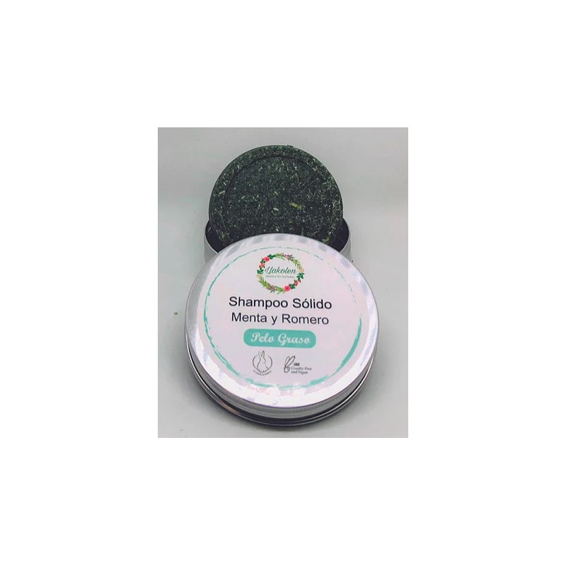 Shampoo Solido Pelo Graso 80 gr Llakolen