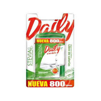 Daily Endulzante Stevia 800 tabletas