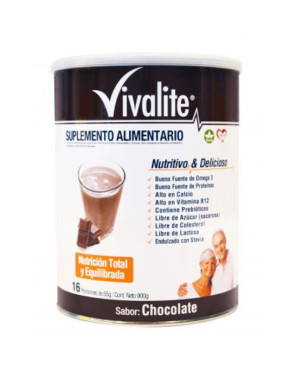 Vivalite Suplemento Sabor Chocolate 900 Gr