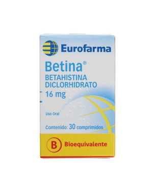 Betina 16 mg 30 comprimidos