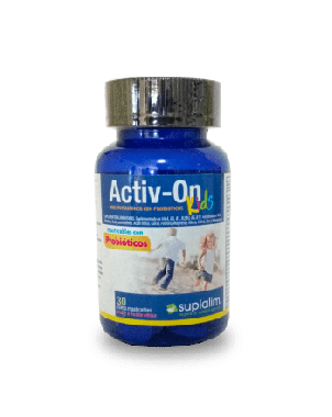 Activ On Kids multivitamínico con Probióticos x 30 comp masticables