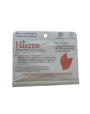 Hierro 25 mg  100 porciones Dulzura Natural