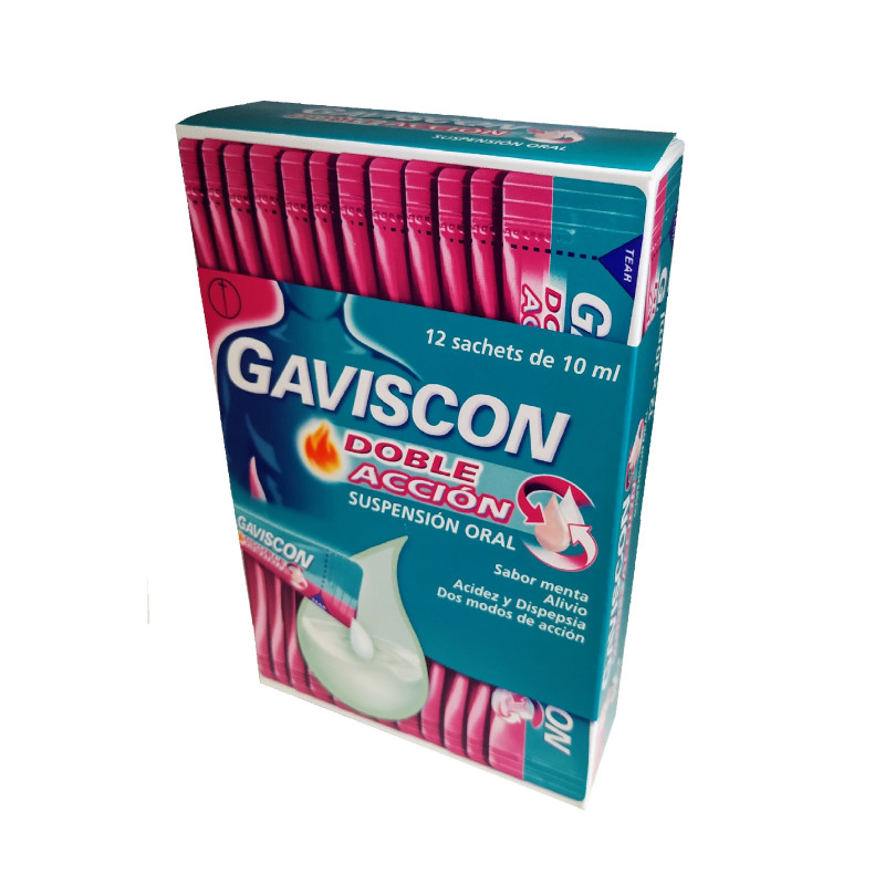 Gaviscon Doble Acción 12 sachets de 10 mL
