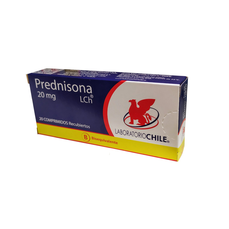 Prednisona 20 Mg 20 Comp. Rec. Lab Chile