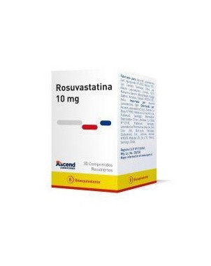 Rosuvastatina 10 mg 30 comprimidos Lab. Ascend