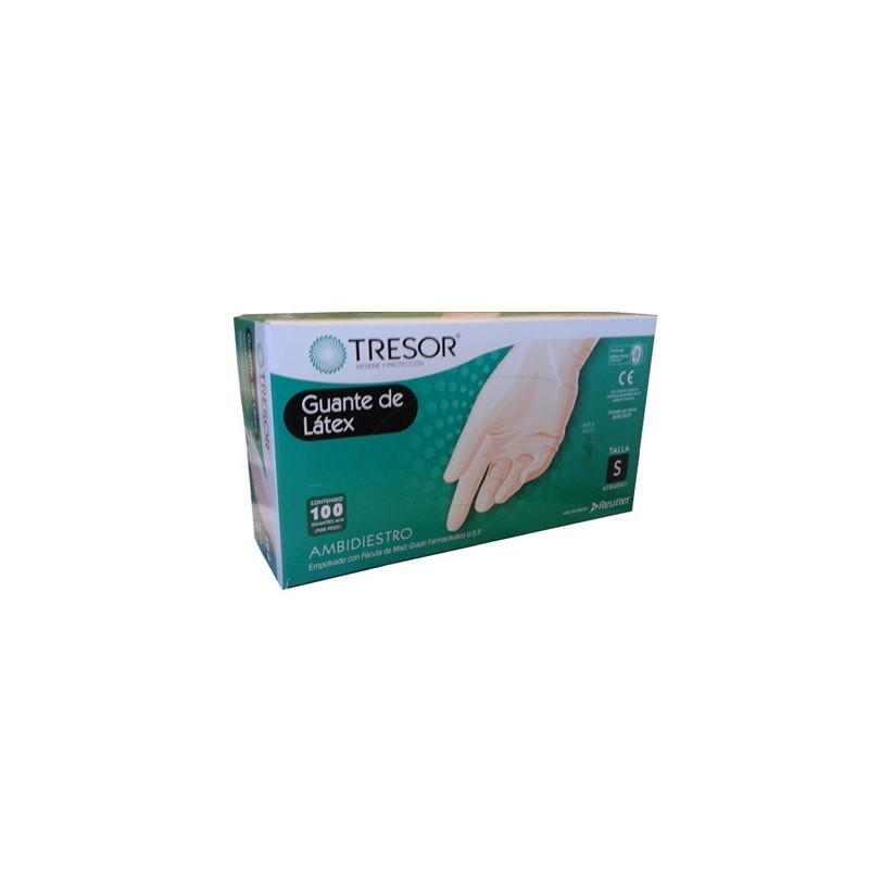 Guante De Latex Talla M 100 Unidades C/Polvo  Reutter