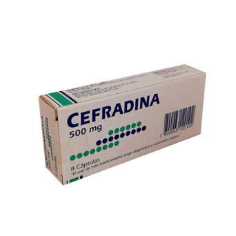 Cefradina 500 mg x 8 cáps