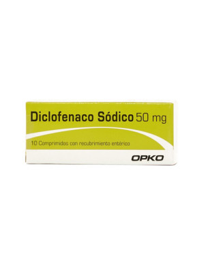 Diclofenaco 50 mg x 10 comprimidos Opko