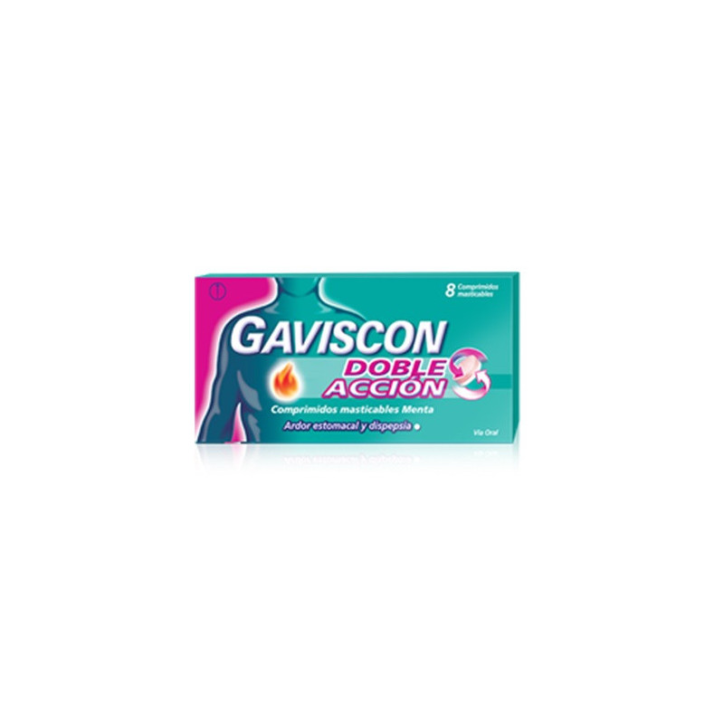 Gaviscon doble acción masticables x 8 comp