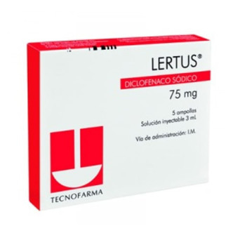 Lertus inyectable x 5 ampollas Venc 07-2025 Stock 1