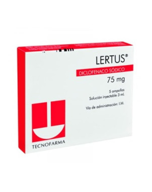 Lertus inyectable x 5 ampollas Venc 07-2025 Stock 1