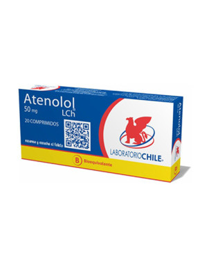 Atenolol 50 Mg 20 Comp Lab Chile