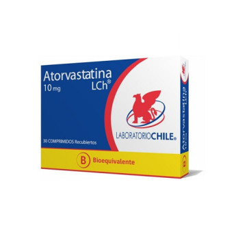 Atorvastatina 10 mg 30 comp. Lab. Chile