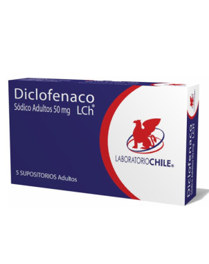 Diclofenaco adulto supositorios 50 mg x 5 Un.