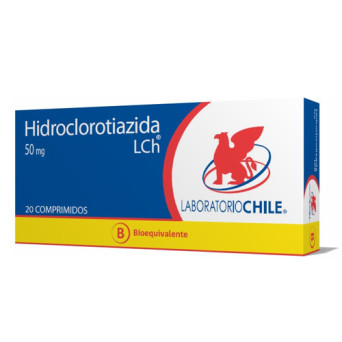 Hidroclorotiazida 50 mg  x 20