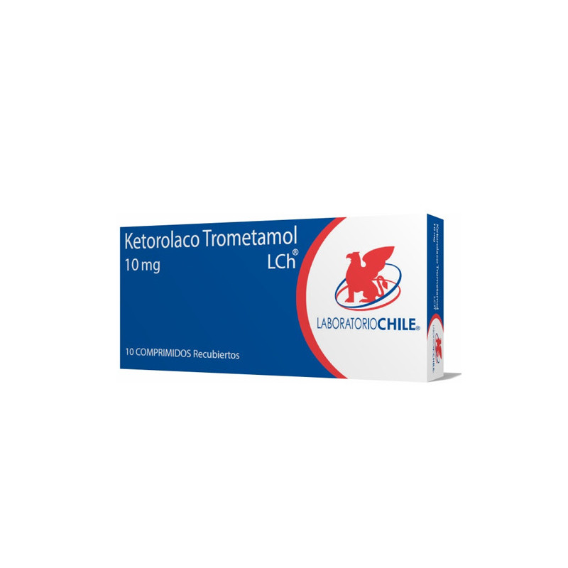 Ketorolaco Trometamol 10 mg. 10 comp. rec. Lab. Chile
