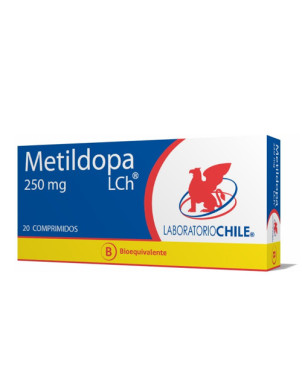 Metildopa 250mg 20 Comp Lab Chile