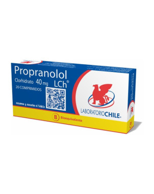 Propranolol 40 mg  x 20