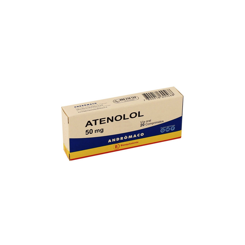 Atenolol 50 mg x 20 comp Andromaco