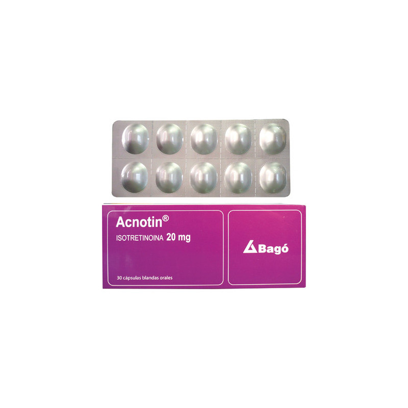 Acnotin 20 mg 30 cápsulas blandas
